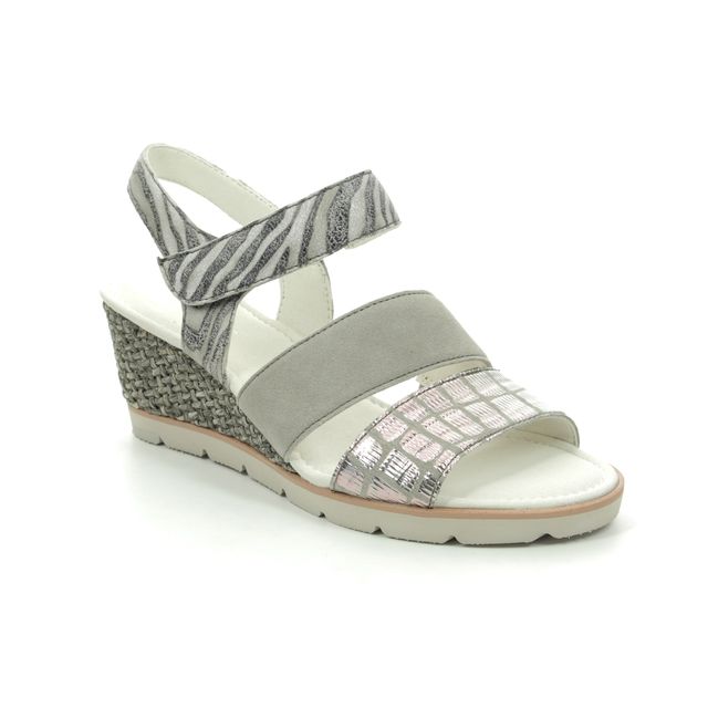 Gabor Wedge Sandals - Grey - 45.752.38 POET