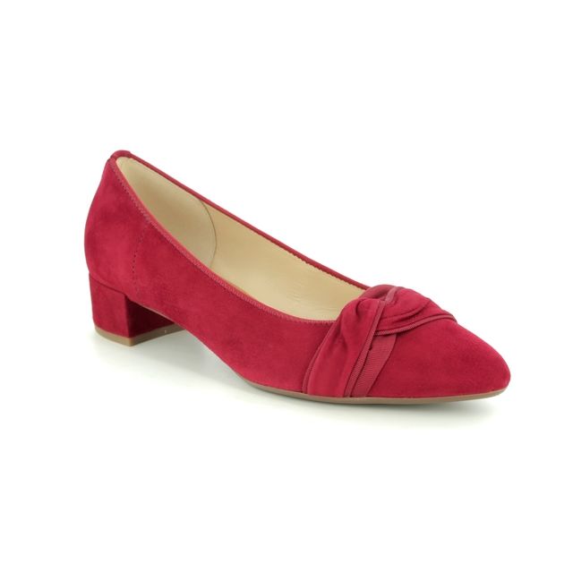 Gabor Prince Red nubuck Womens Court Shoes 61.430.15
