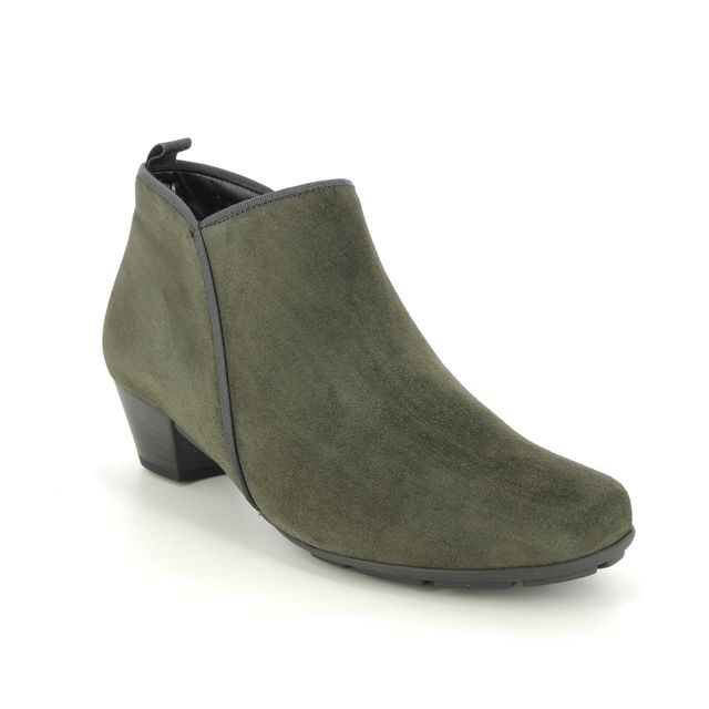 Gabor Trudy Green Suede Womens ankle boots 35.633.11