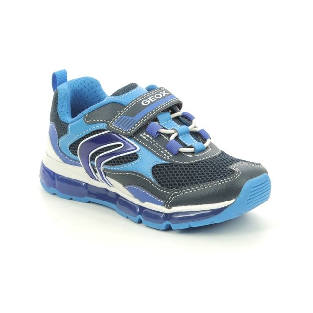 Geox Android Boy Bungee Navy Kids Boys Trainers J1544B-C0693