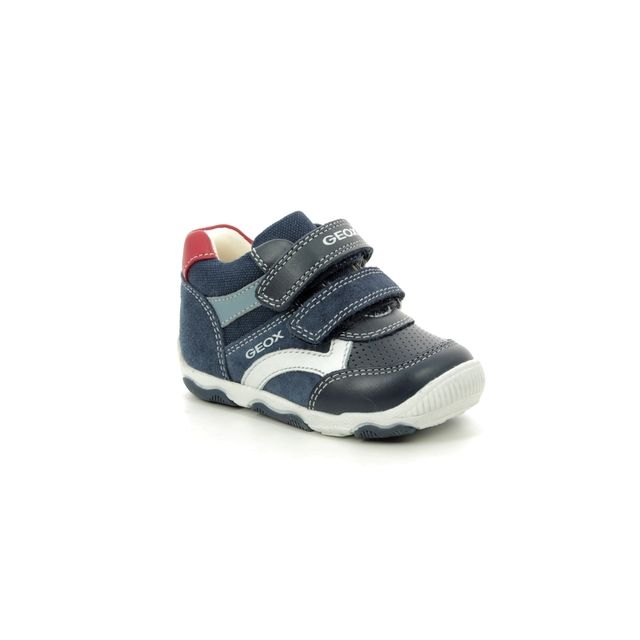 Geox Baby Balu Boy Navy Leather Kids Boys First Shoes B920PC-C4002