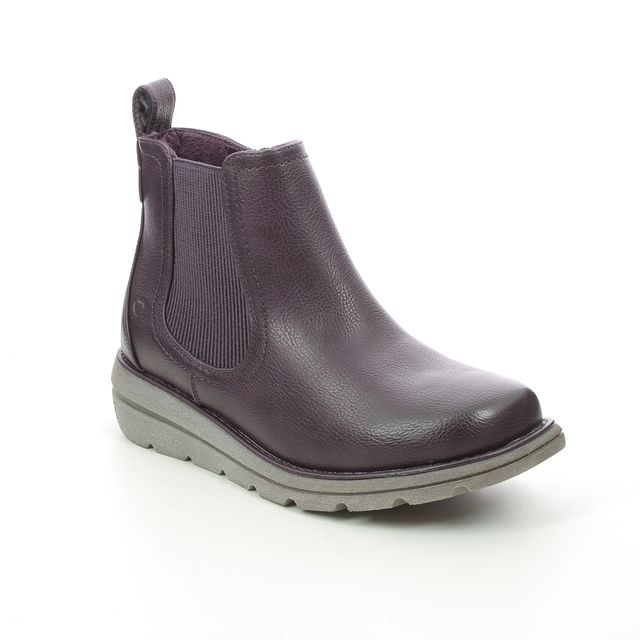 Heavenly Feet Rolo  4 Purple Womens Chelsea Boots 1502-86