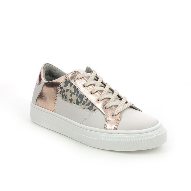Heavenly Feet Valentina White Rose gold Womens trainers 2025-90