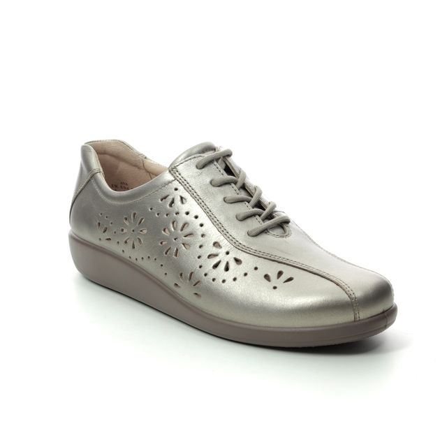 Hotter Ava  E Fit Pewter Womens lacing shoes 0103-51