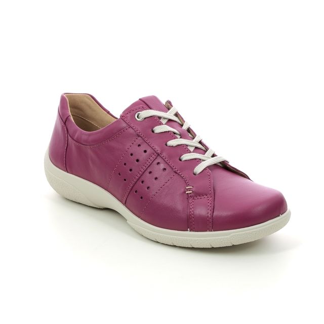 Hotter Fearne 2 Extra Wide Fuchsia Leather Womens lacing shoes 12219-62