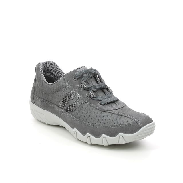 Hotter Leanne 2 Wide Grey Womens lacing shoes 9912-00