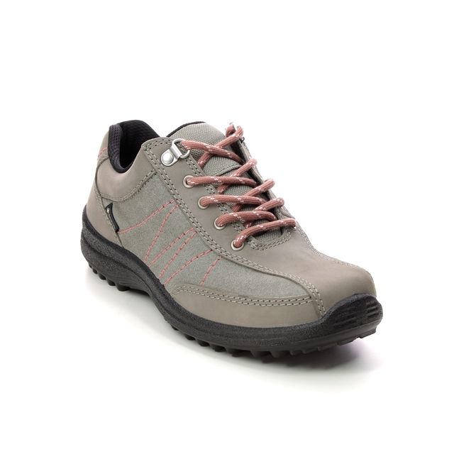 Hotter Mist Gtx Standard Grey leather Womens Walking Shoes 1762-00