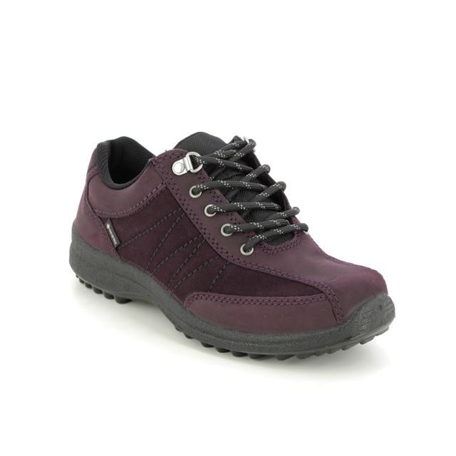 Hotter Mist Gtx Wide PLUM Womens Walking Shoes 17614-90