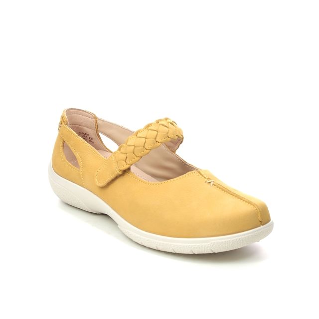 Hotter Shake Wide Yellow Womens Mary Jane Shoes 11615-08