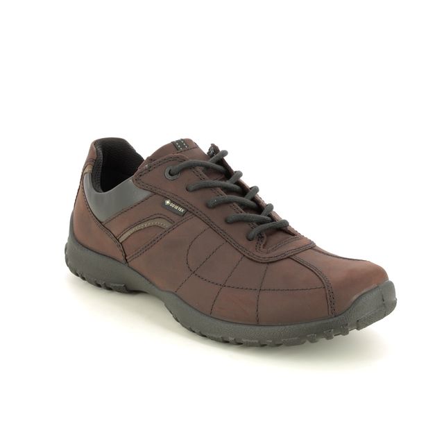 Hotter Comfort Shoes - Brown leather - 3321/21 THOR 2 GTX