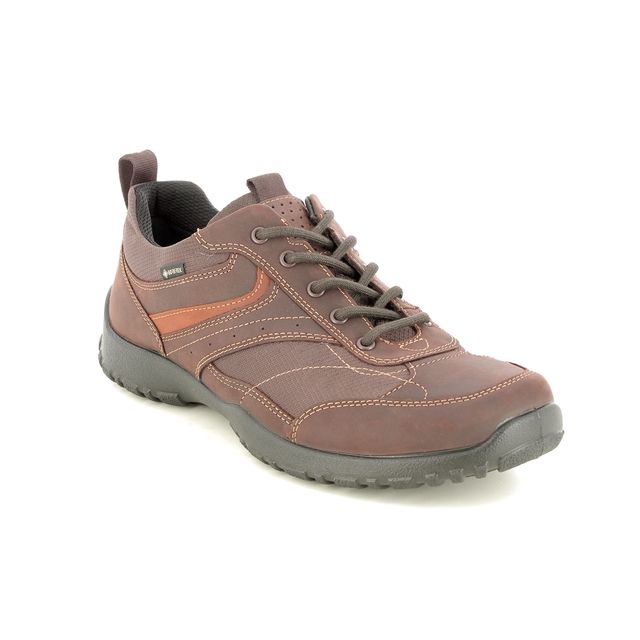 Hotter Thunder Gtx Brown leather Mens comfort shoes 3323-21