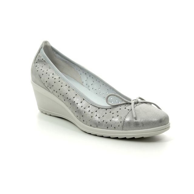 IMAC Ambraperf Silver Glitz Womens Wedge Heels 5630-5596018