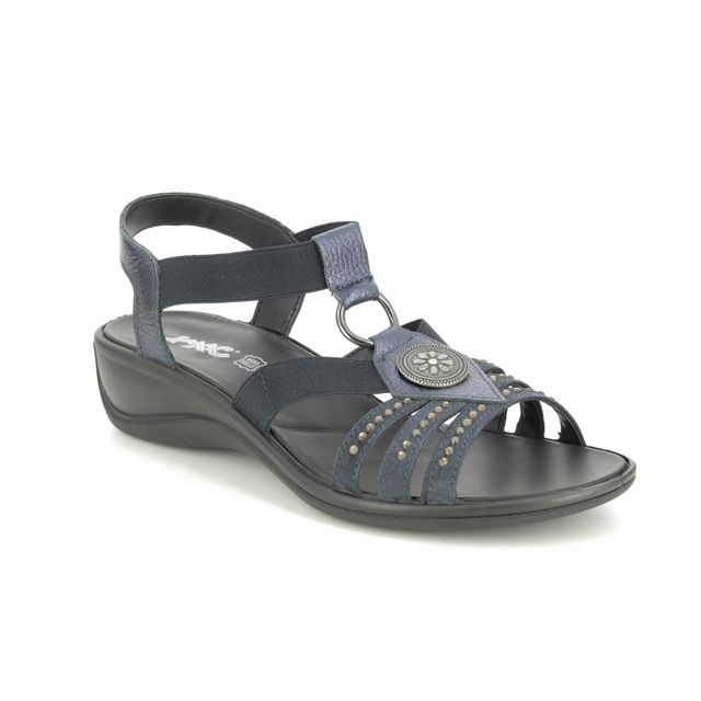 IMAC Cathryn 01 Navy leather Womens Comfortable Sandals 8810-26809009