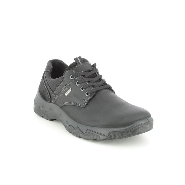IMAC Elvin Lace Tex Black leather Mens comfort shoes 2568-3470011