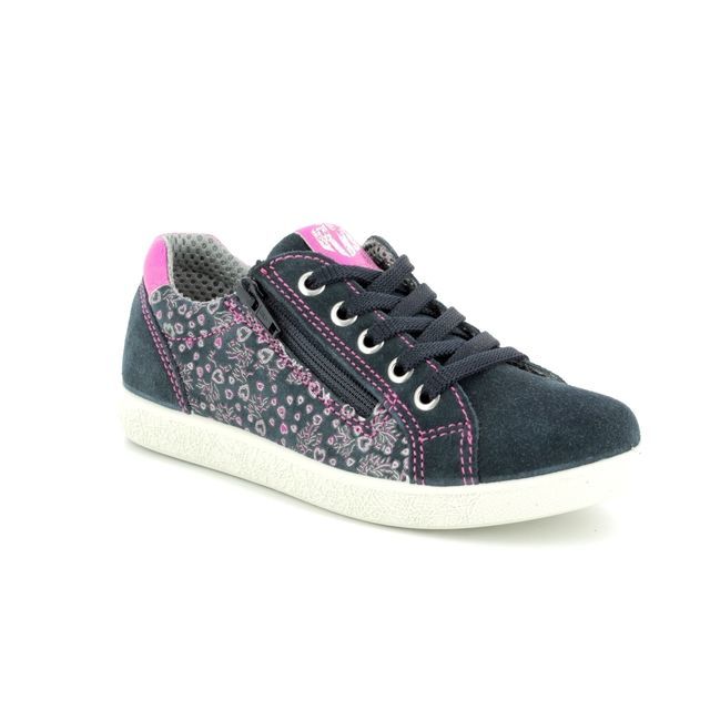 IMAC Holly Navy Suede Kids girls trainers 130330-703006