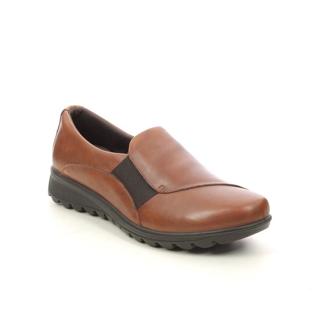 IMAC Karena Tan Leather Womens Comfort Slip On Shoes 6200-11328017