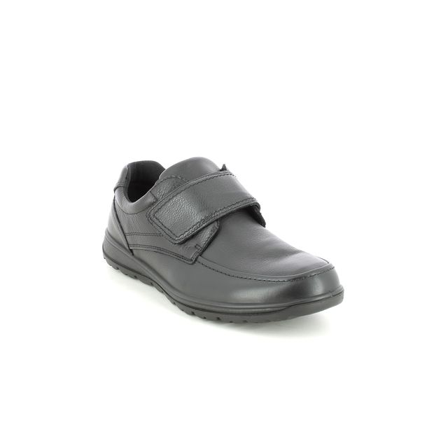 IMAC Relay 1-vel Black leather Mens Riptape Shoes M232A-0232