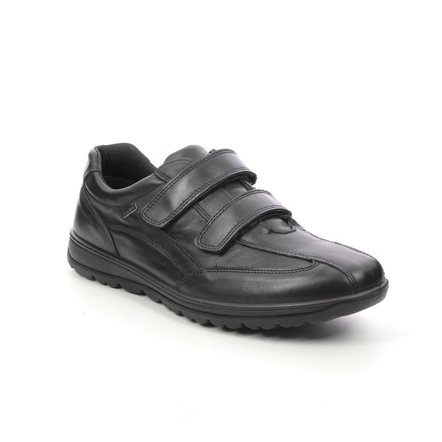 IMAC Relay Vel Tex Black leather Mens Riptape Shoes 1698-2290011