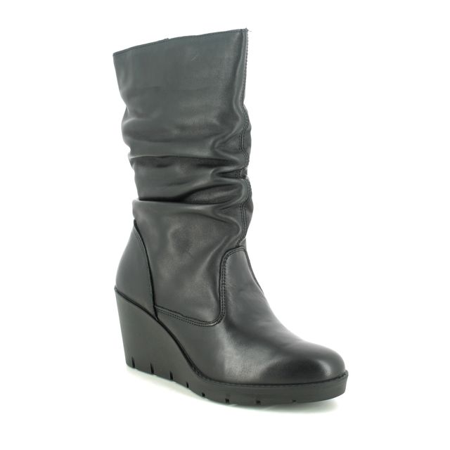 IMAC Vale Slouch Black leather Womens Mid Calf Boots 6540-1400011
