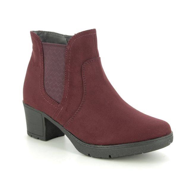 Jana Lily 95 H Fit Wine Womens Ankle Boots 25469-23-502