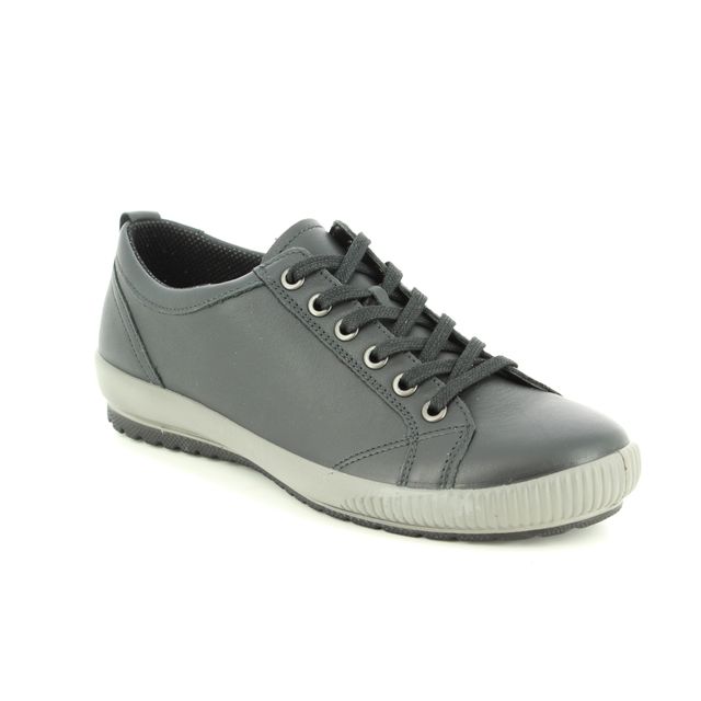 Legero Tanaro Plain Black leather Womens lacing shoes 2000823-0100