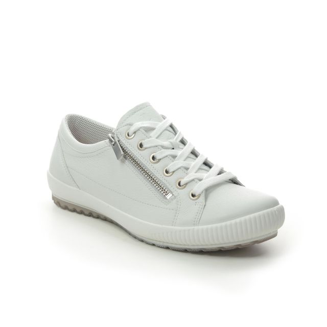 Legero Tanaro Zip White Leather Womens lacing shoes 0600818-1000