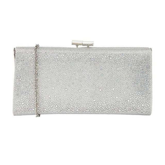 Lotus Matching Handbag - Silver - ULG014/01 CHANDRA PANACHE