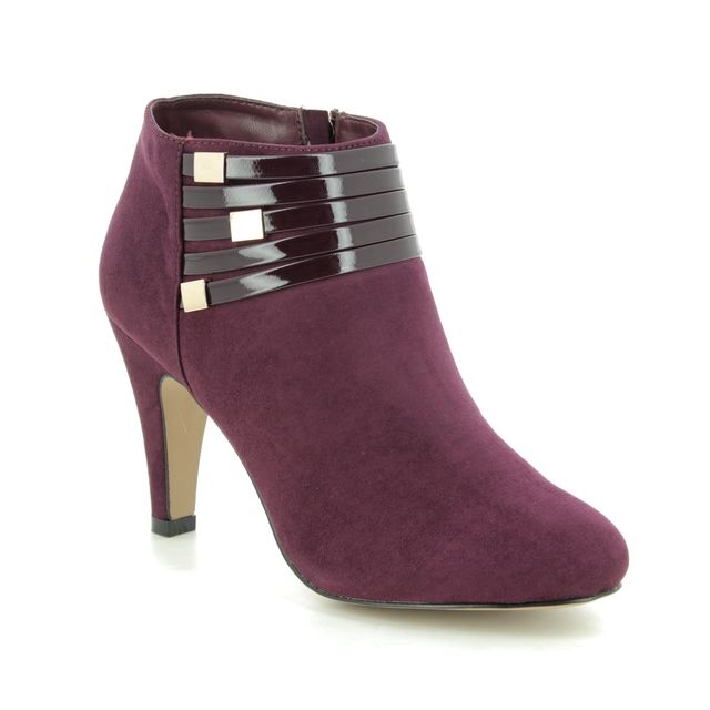 Lotus Nell Burgundy ankle boots