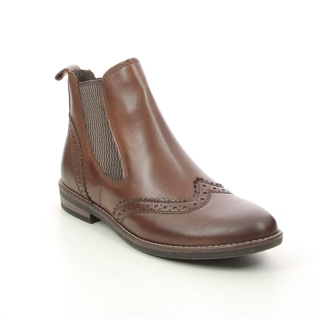Marco Tozzi Chelsea Boots - Cognac leather - 25365/27/302 RAPABRO