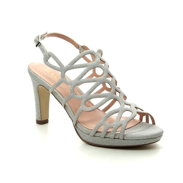 Menbur Heeled Sandals - Silver - 20322/09 VERONA