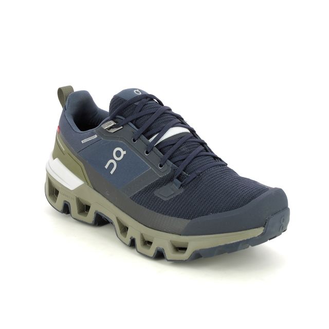 On Running Walking Shoes - Navy - 7398604- CLOUDWANDER TEX