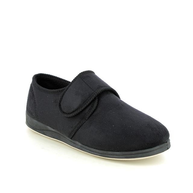 Padders Slippers - Black - 411S-56 CHARLES G FIT