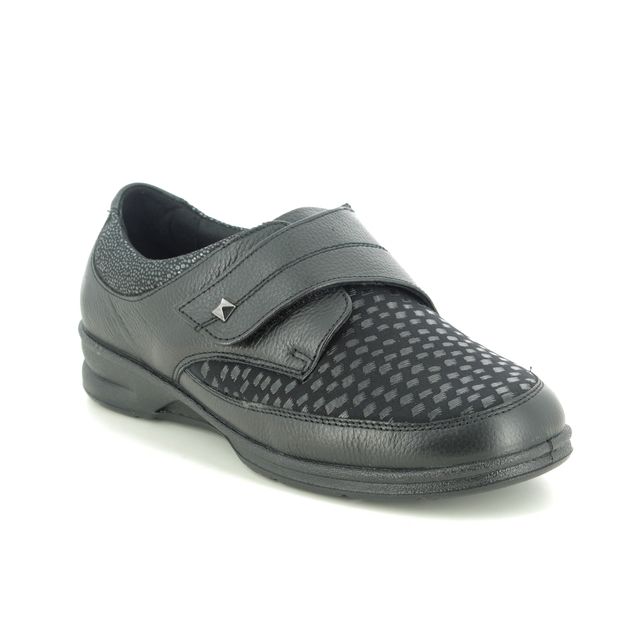 Padders Danielle 4e-6e 380-38 Black leather Comfort Slip On Shoes