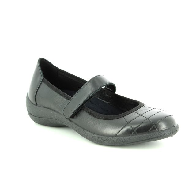 Padders Mary Jane Shoes - Black leather - 2023/10 ROBYN  D-E FIT
