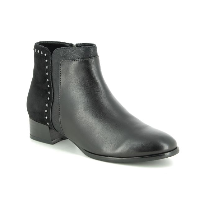 Regarde le Ciel Cristion 25 Black leather Womens Ankle Boots 4620-30