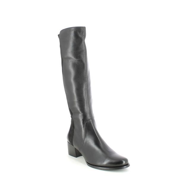 Regarde le Ciel Jolene 11 Black leather Womens knee-high boots 0011-3750