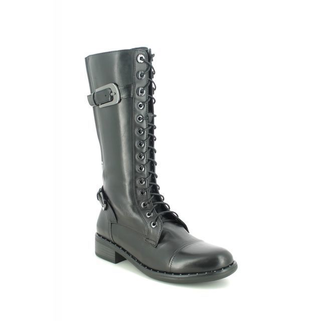 Regarde le Ciel Roxana 10 Black leather Womens Mid Calf Boots 2610-2695