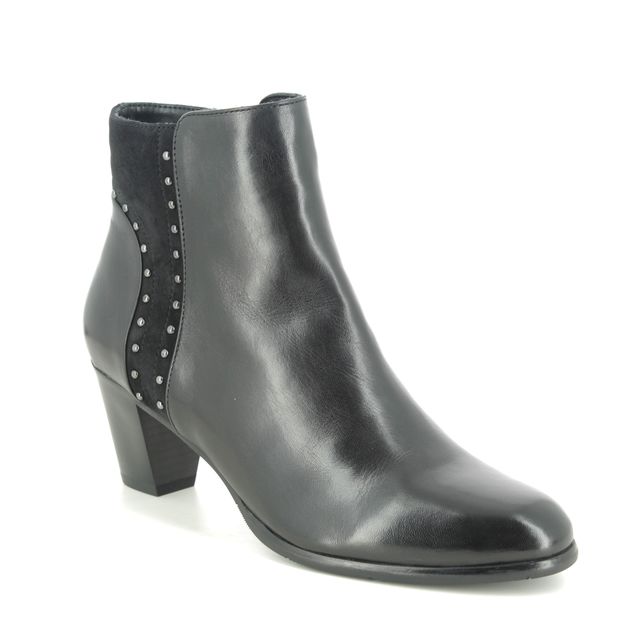 Regarde le Ciel Sonia 22 Black leather Womens Heeled Boots 4595-5301