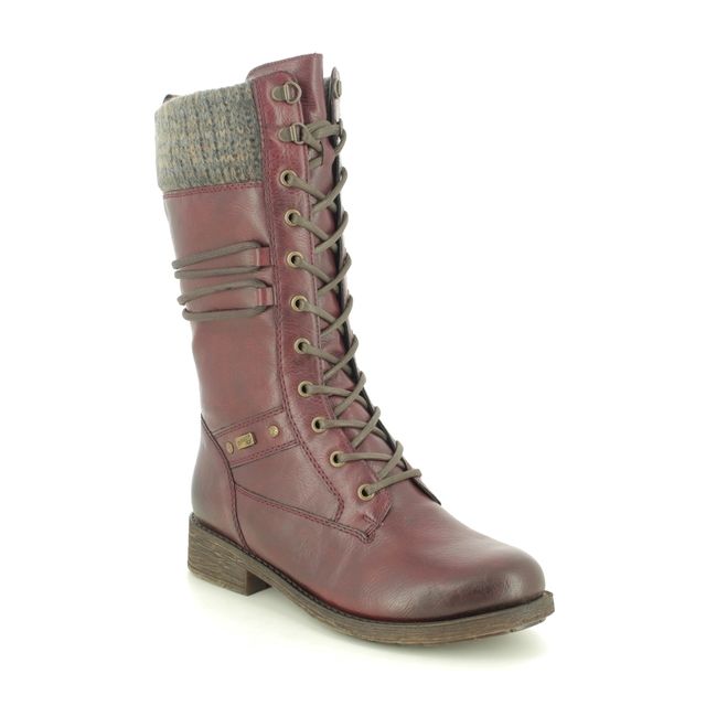Remonte Androla Tex D8077-35 Wine Mid Calf Boots