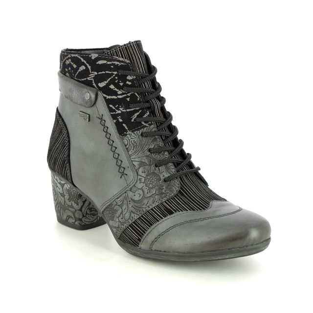 Remonte D5470-45 Annstie Tex Dark Grey Womens Lace Up Boots
