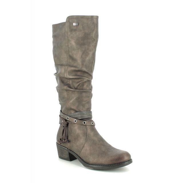 Remonte Knee-high Boots - Dark taupe - R1170-25 BERNONTE TEX