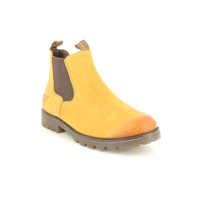 Remonte Branch Tex D8472-68 Yellow Nubuck Chelsea Boots