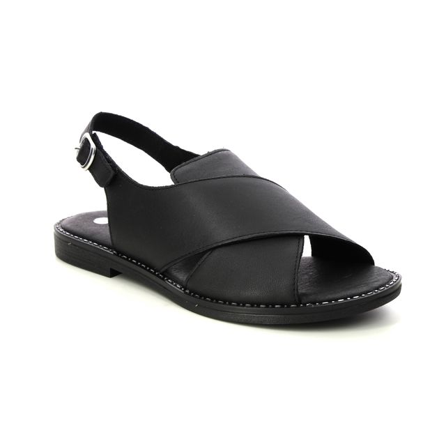 Remonte Flat Sandals - Black leather - D3650-01 ODESS