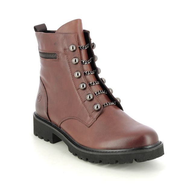 Remonte D8670-22 Docland Brown leather Womens Biker Boots
