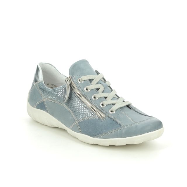Remonte Lacing Shoes - BLUE LEATHER - R3405-14 LIVZIPA 01