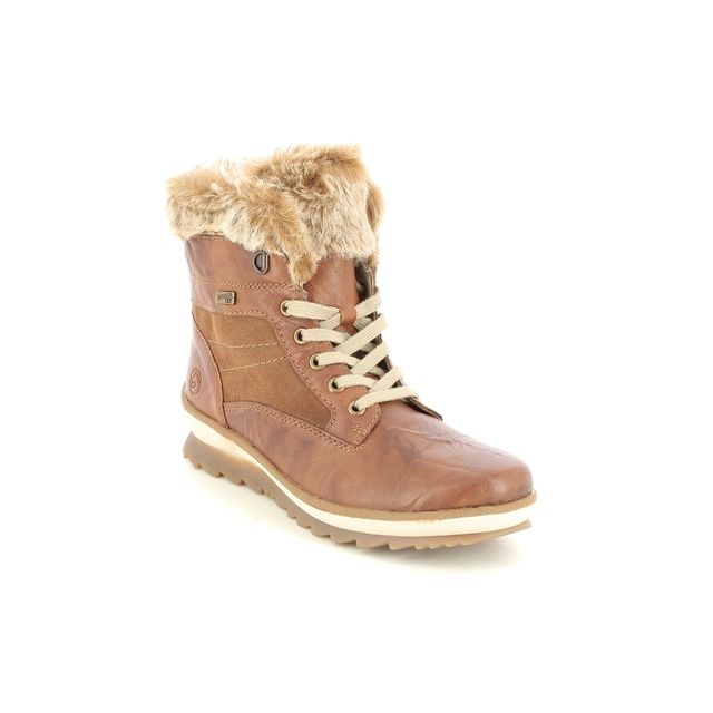 Remonte R8477-23 Novara Fur Tex Tan Leather Womens Winter Boots