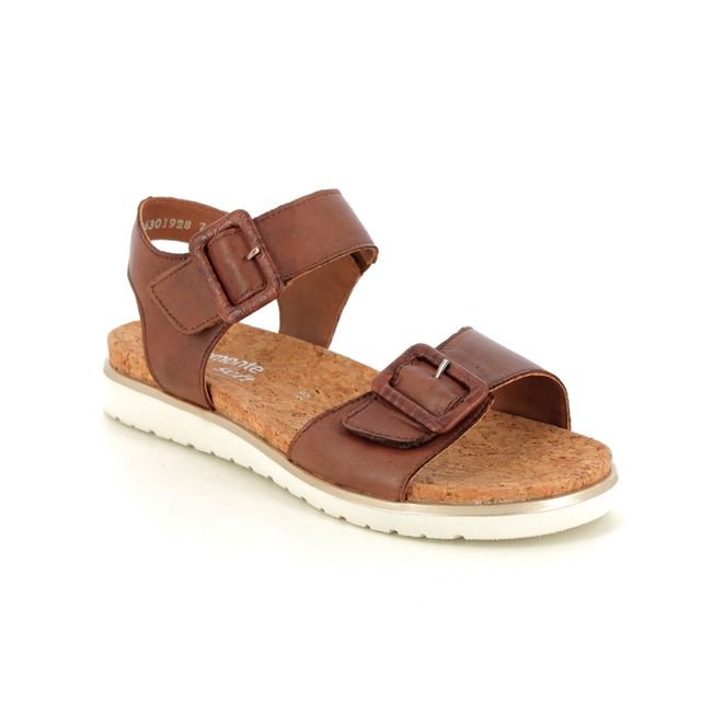 Remonte D4063-24 Oblige Tan Leather Womens Comfortable Sandals