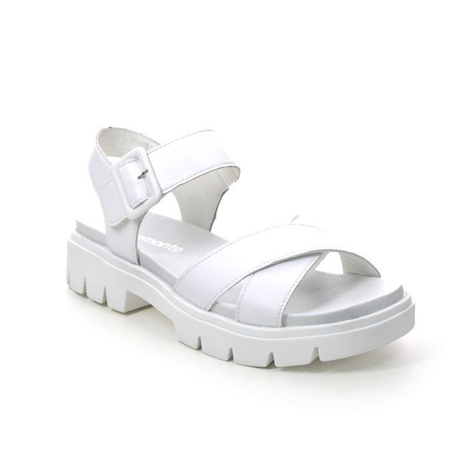 Remonte Flat Sandals - WHITE LEATHER - D7950-80 ODEON