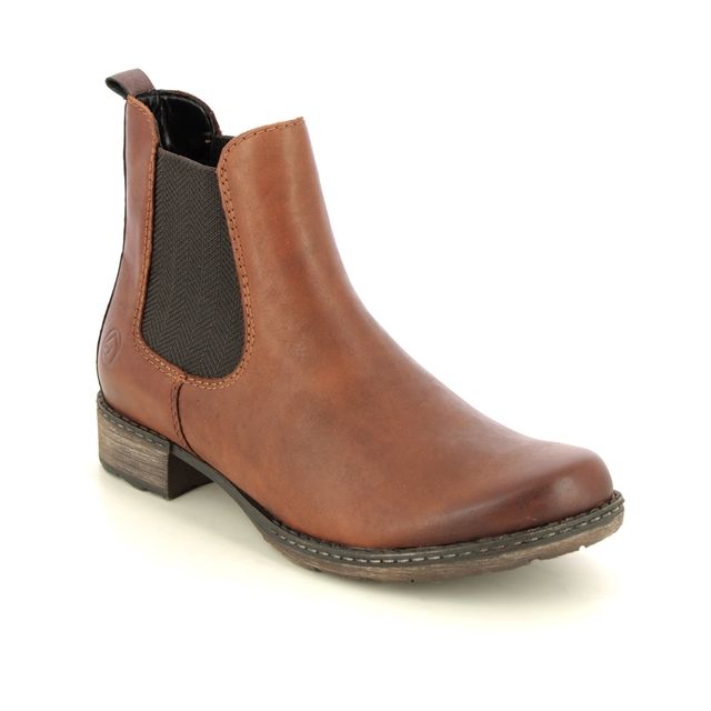 Remonte Chelsea Boots - Tan Leather - D4375-22 PEESICHA