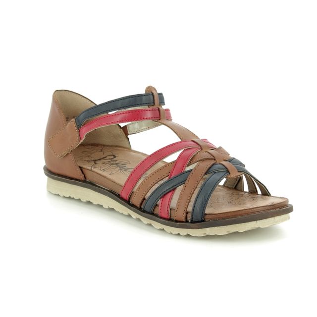 Remonte R2756-23 Promize Tan Leather Womens Flat Sandals